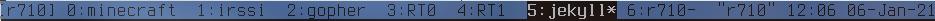 tmux status bar
